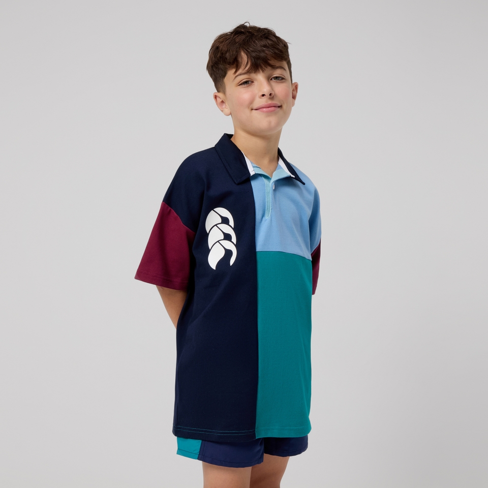 JUNIOR UNISEX HARLEQUIN RUGBY JERSEY MULTI