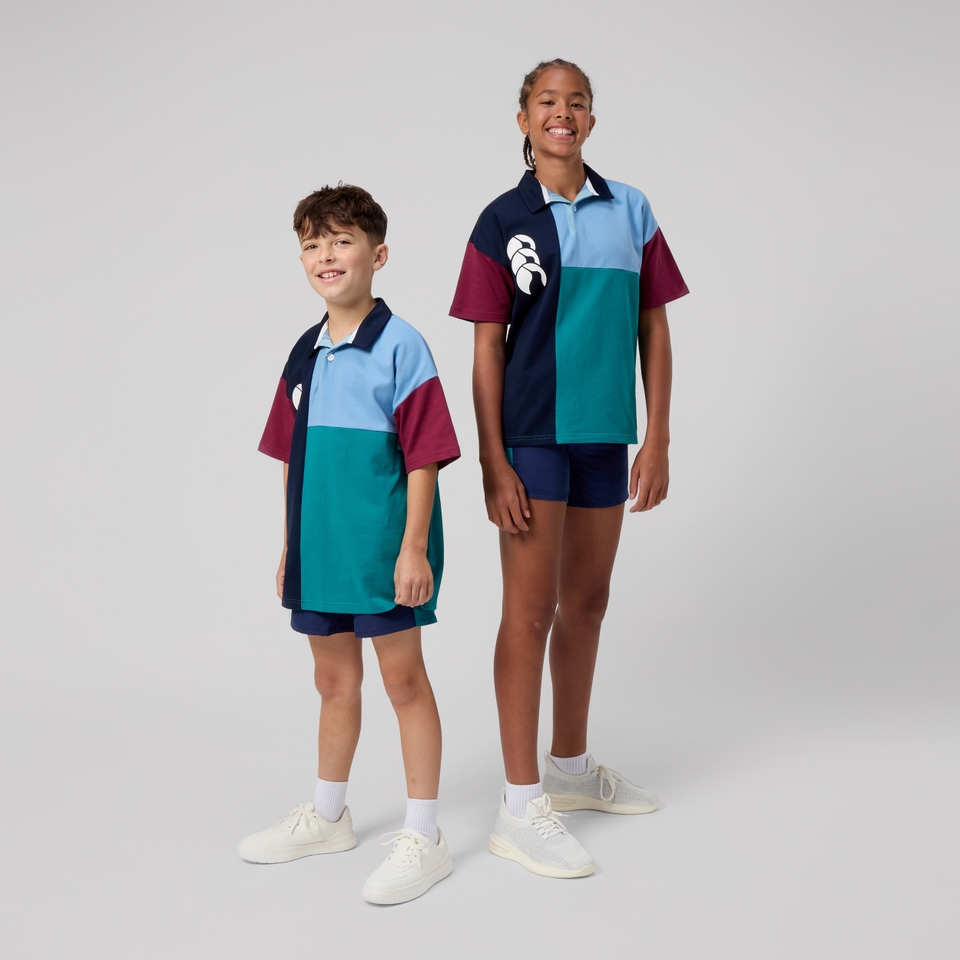 JUNIOR UNISEX HARLEQUIN RUGBY JERSEY MULTI