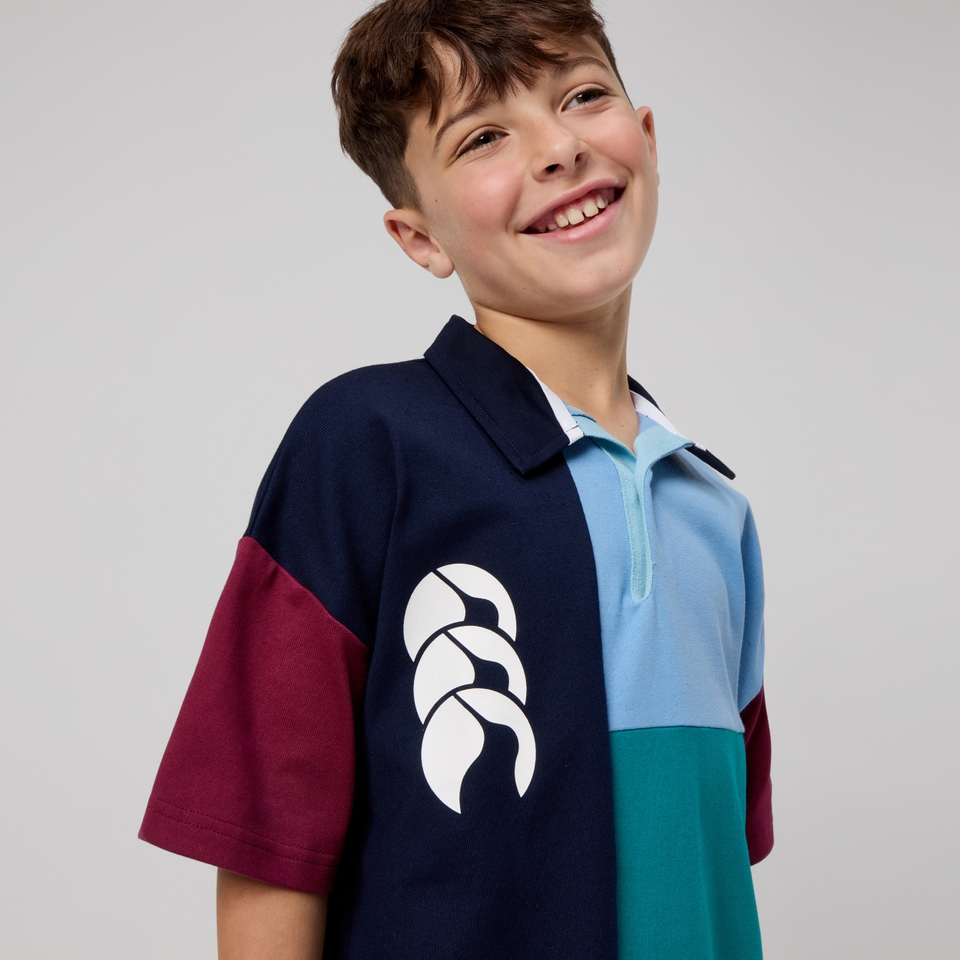 JUNIOR UNISEX HARLEQUIN RUGBY JERSEY MULTI
