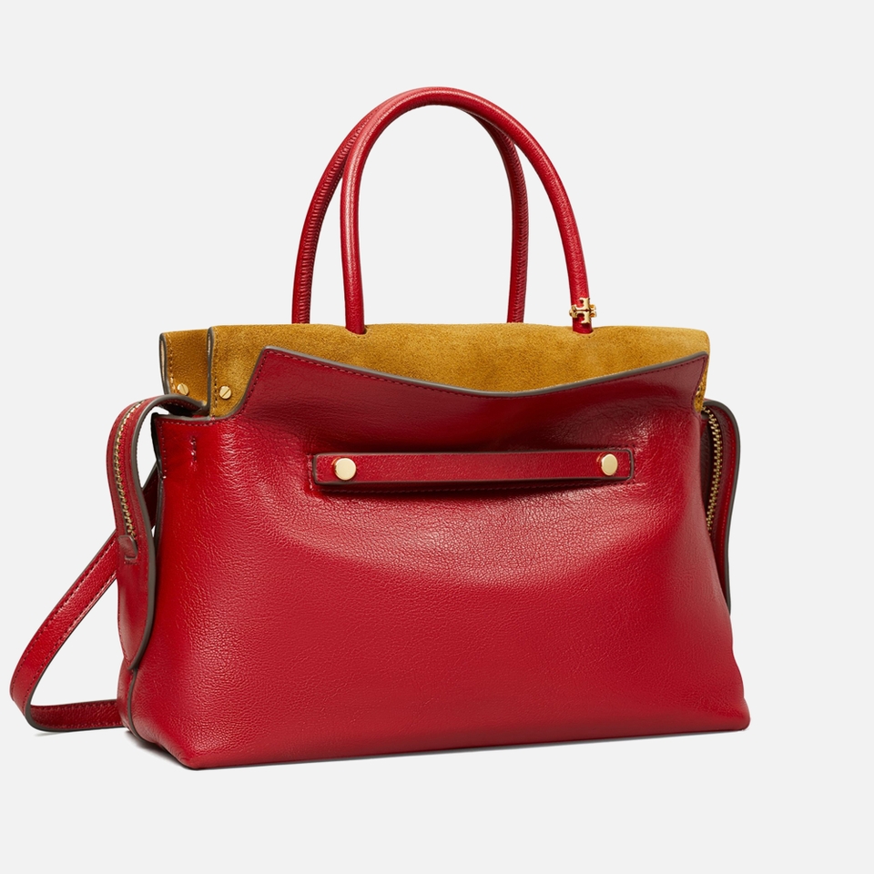 Tory Burch Mercer Textures Leather Satchel