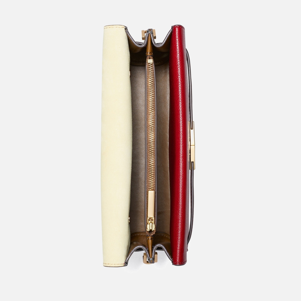 Tory Burch Lee Radziwill Textured Leather Shoulder Bag