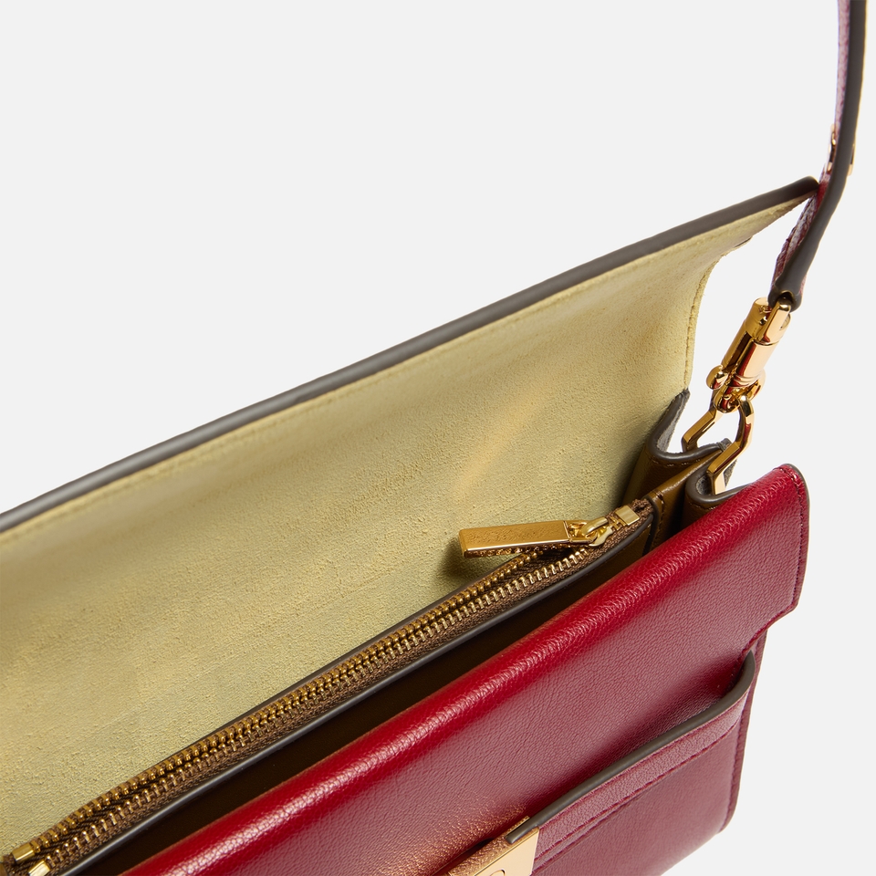 Tory Burch Lee Radziwill Textured Leather Shoulder Bag