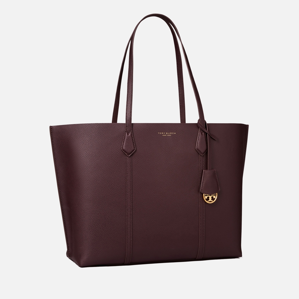 Tory Burch Perry Triple-Compartment Leather Tote