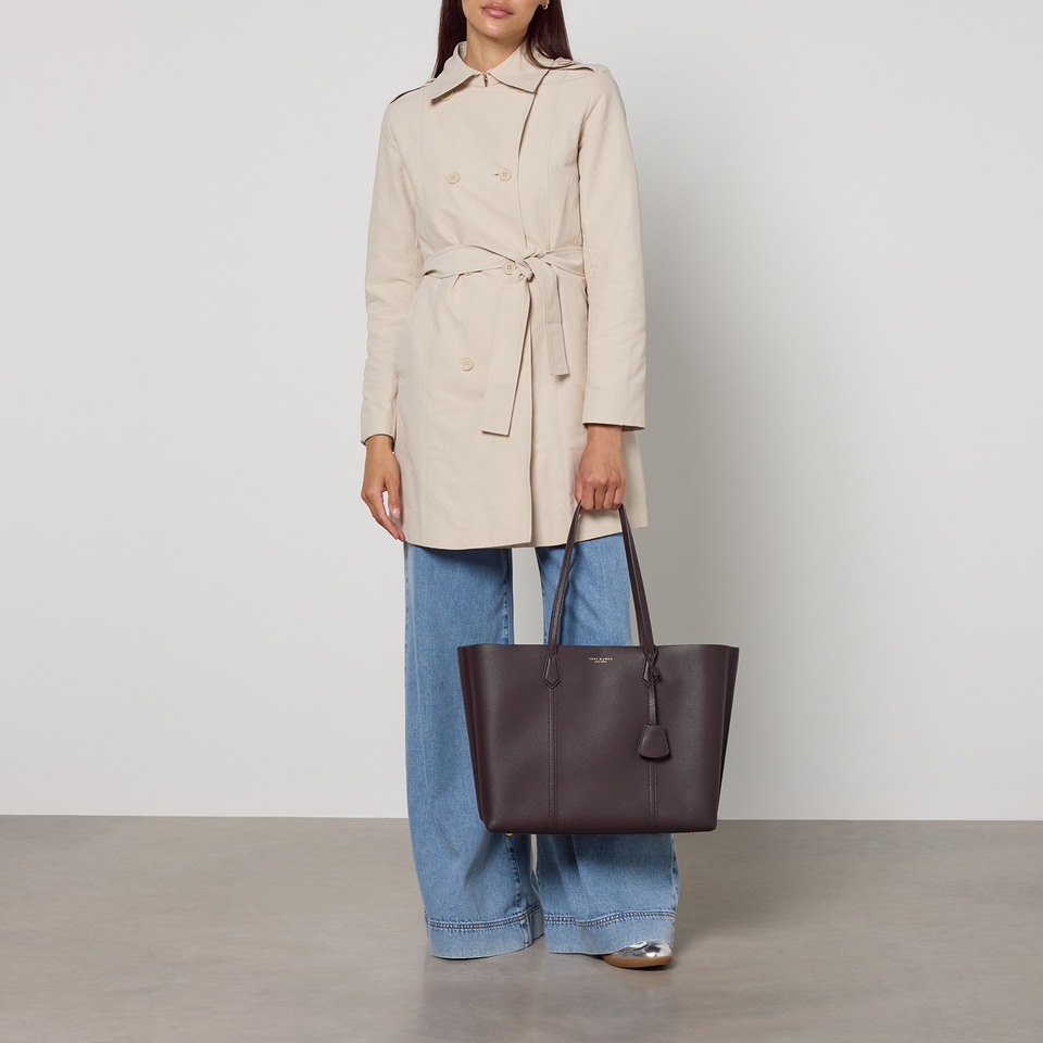 Tory Burch Perry Triple-Compartment Leather Tote