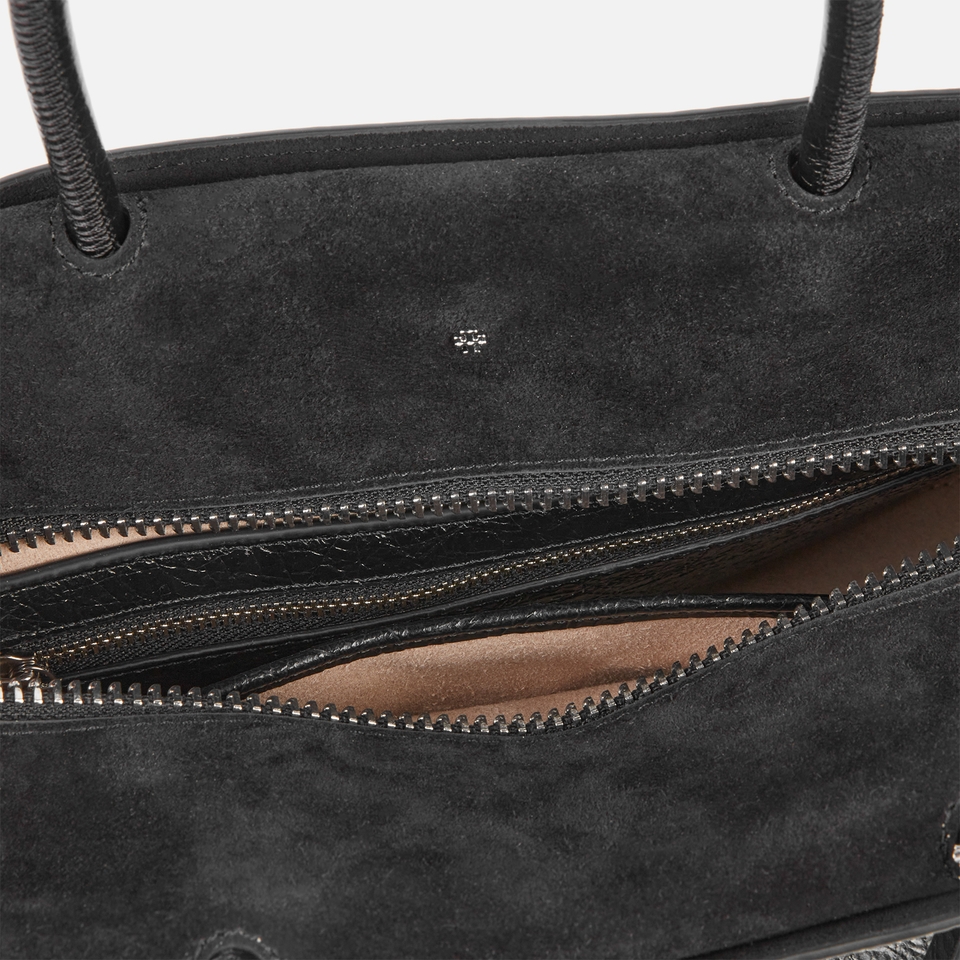 Tory Burch Mercer Distressed Leather Satchel