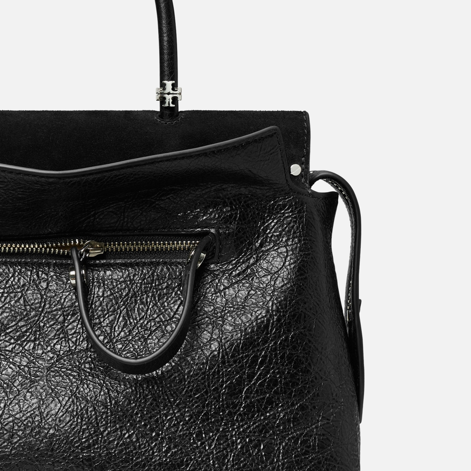 Tory Burch Mercer Distressed Leather Satchel