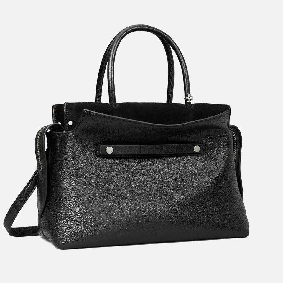 Tory Burch Mercer Distressed Leather Satchel
