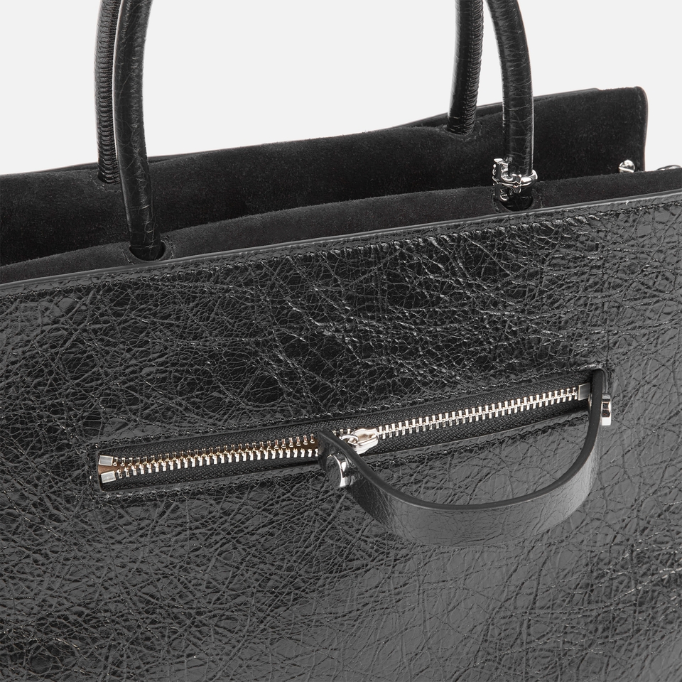 Tory Burch Mercer Distressed Leather Satchel