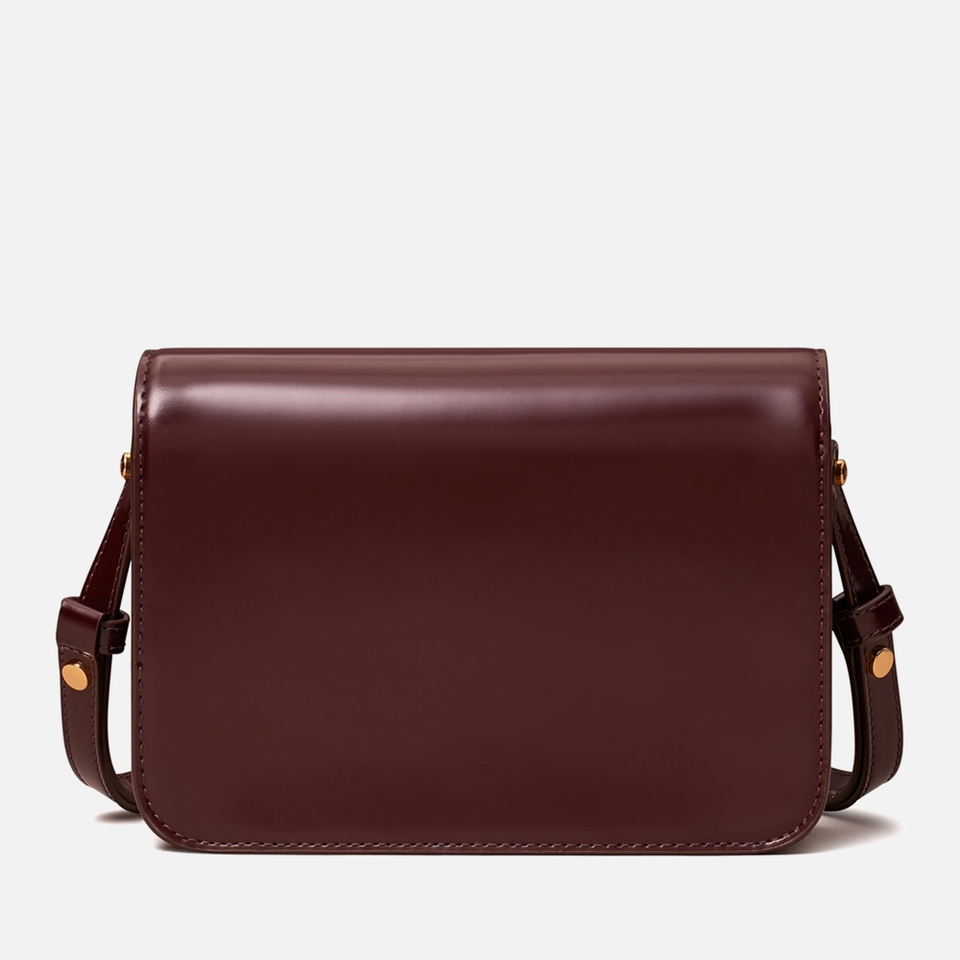 Tory Burch Robinson Spazzolato Convertible Leather Shoulder Bag
