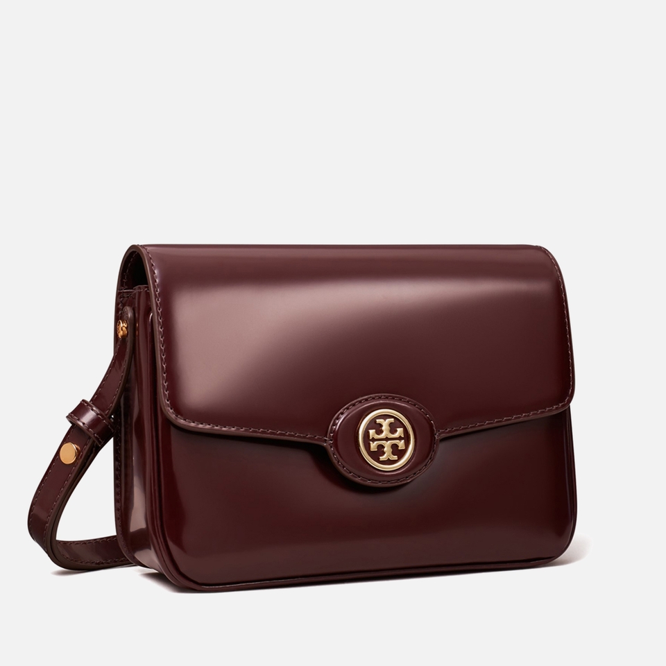 Tory Burch Robinson Spazzolato Convertible Leather Shoulder Bag