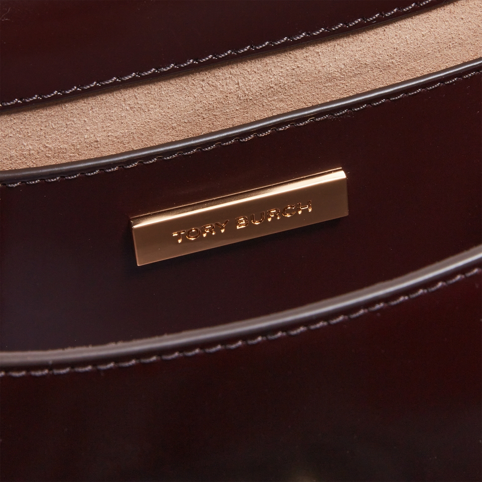 Tory Burch Robinson Spazzolato Convertible Leather Shoulder Bag