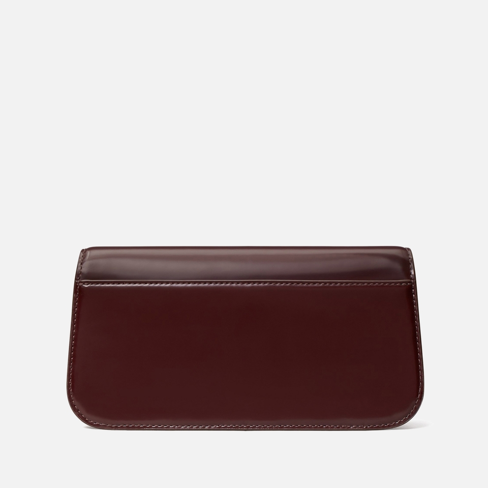 Tory Burch Robinson Spazzolato Patent Leather Shoulder Bag
