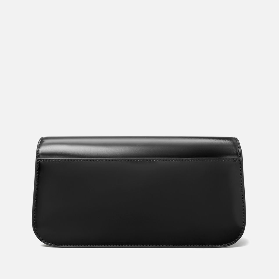 Tory Burch Robinson Spazzolato Patent Leather Shoulder Bag