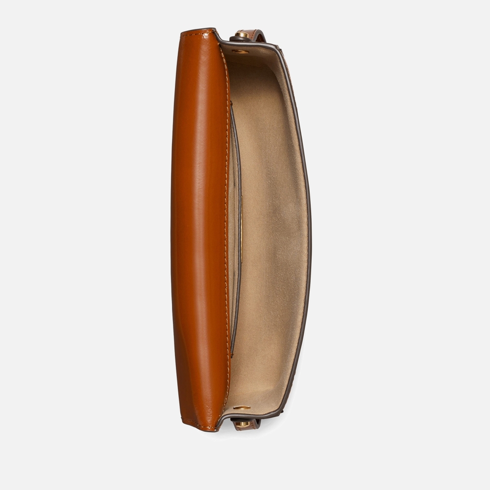 Tory Burch Robinson Spazzolato Leather Shoulder Bag
