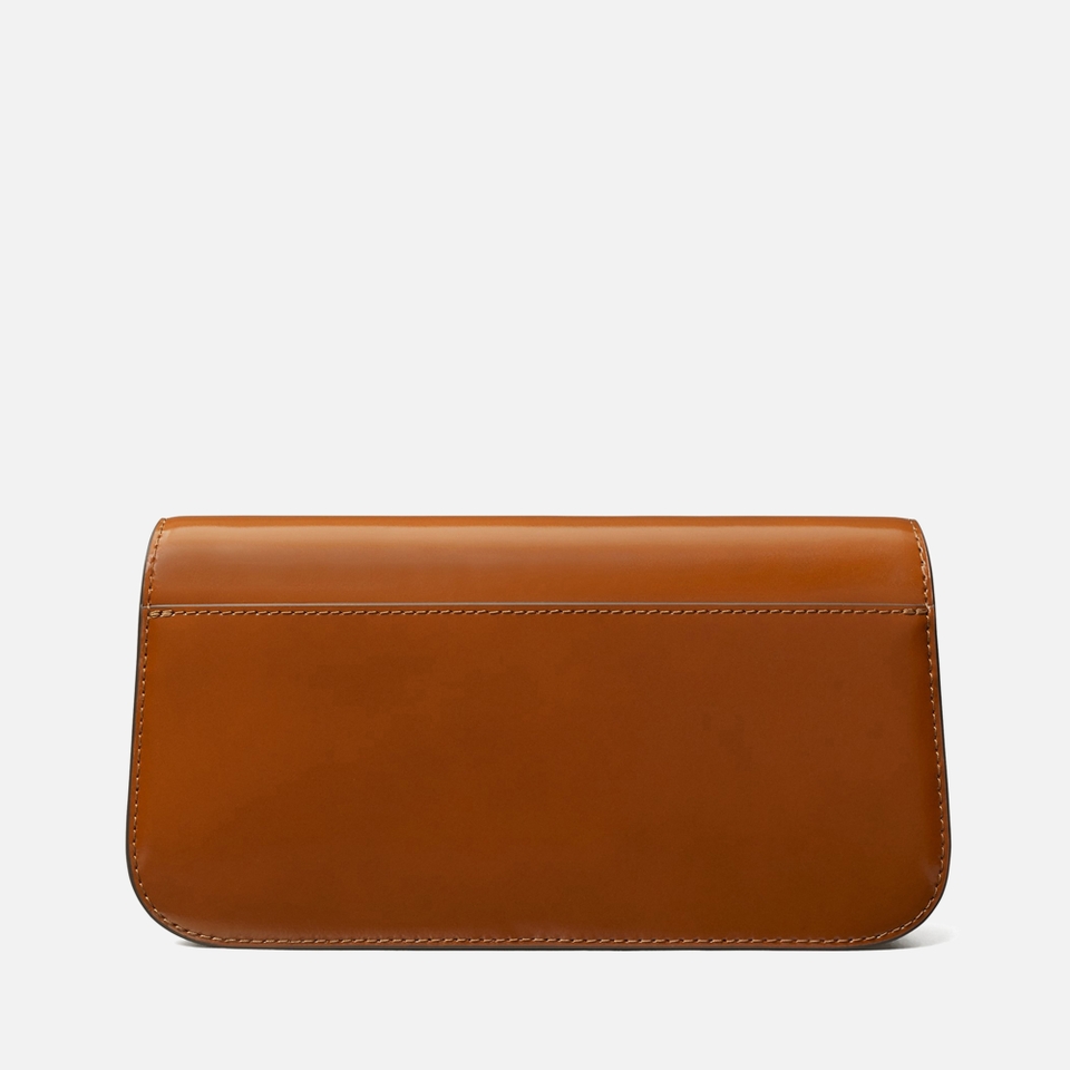 Tory Burch Robinson Spazzolato Leather Shoulder Bag