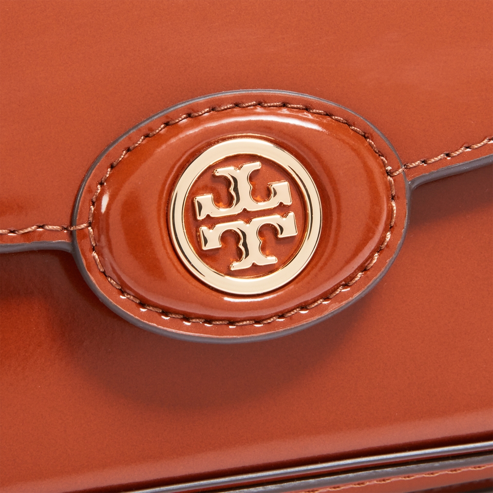 Tory Burch Robinson Spazzolato Leather Shoulder Bag