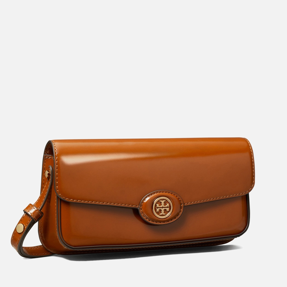 Tory Burch Robinson Spazzolato Leather Shoulder Bag