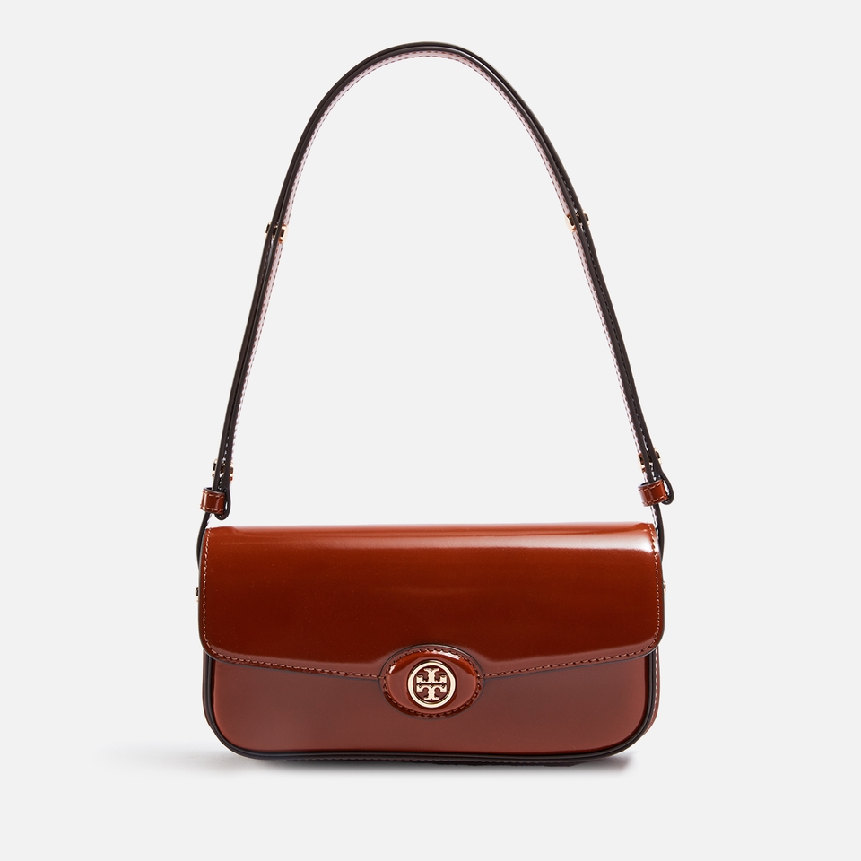 Tory Burch Robinson Spazzolato Leather Shoulder Bag