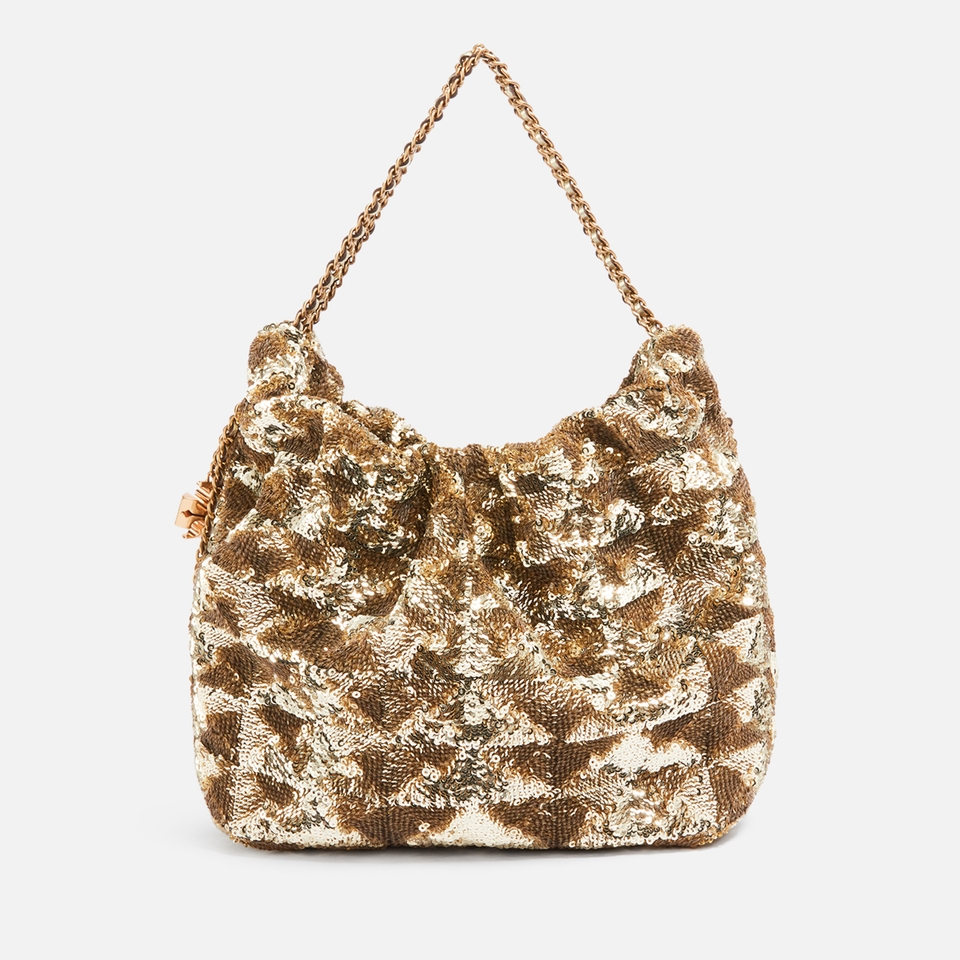 Tory Burch Fleming Sequinned Mini Hobo Bag
