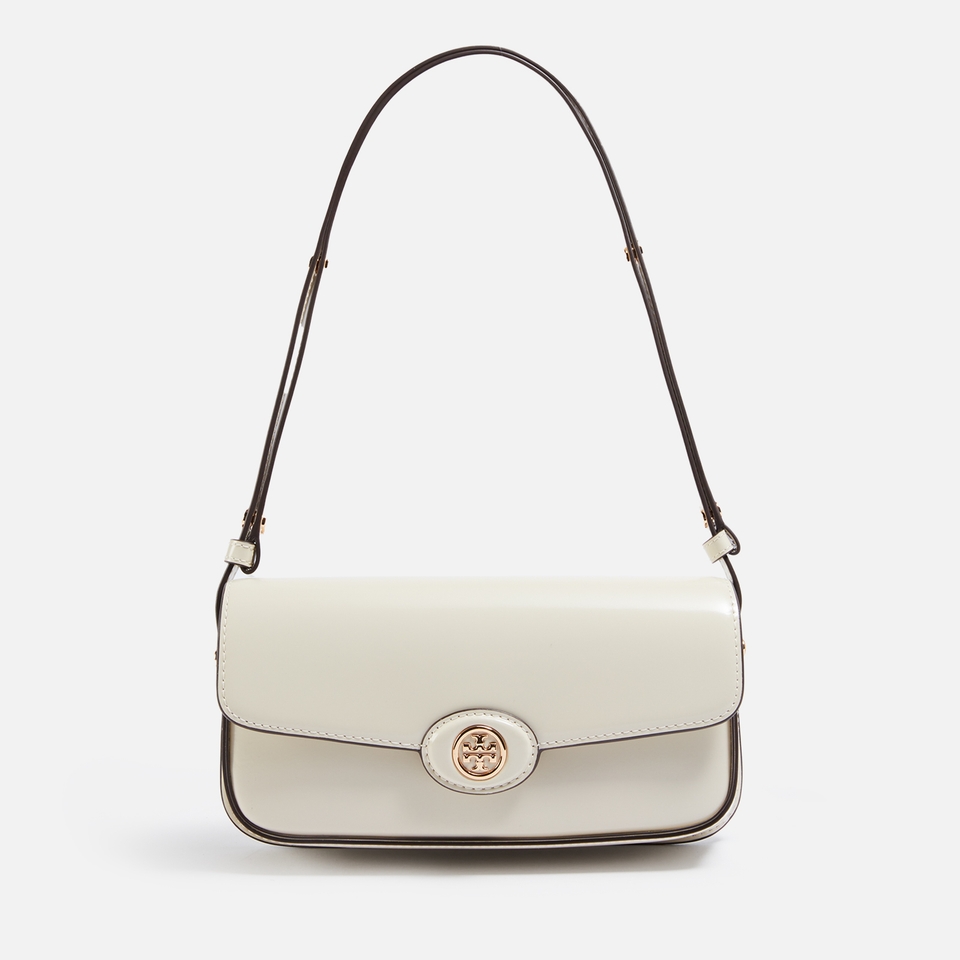 Tory Burch Robinson Spazzolato Leather Shoulder Bag