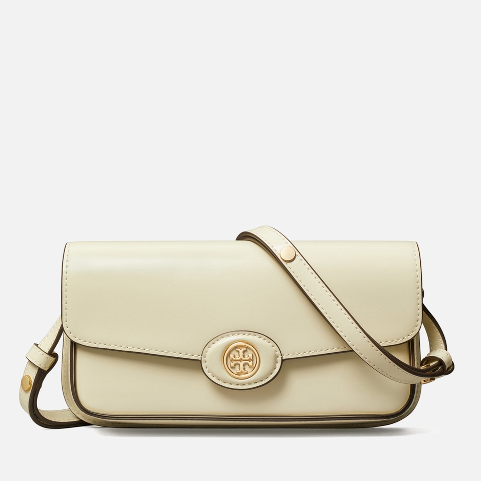 Tory Burch Robinson Spazzolato Leather Shoulder Bag