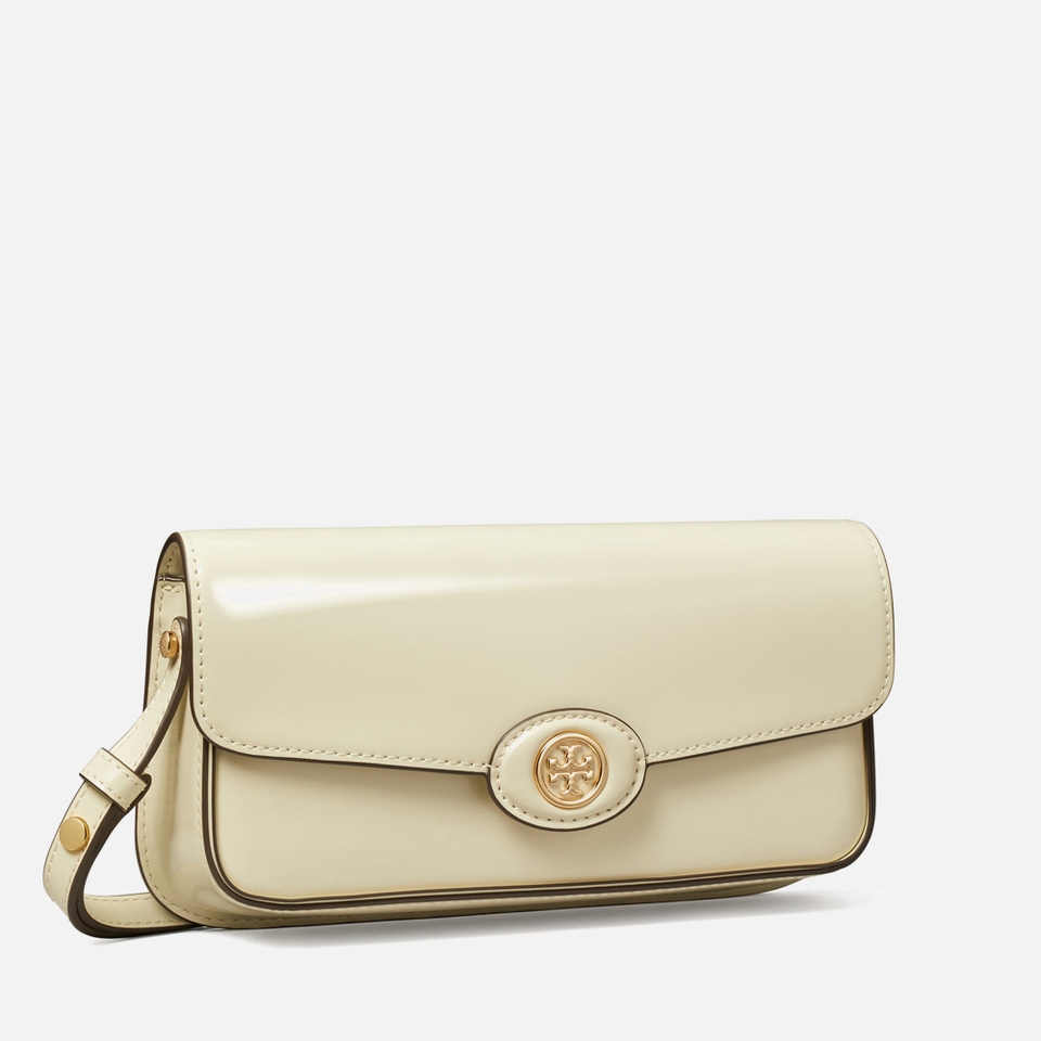 Tory Burch Robinson Spazzolato Leather Shoulder Bag
