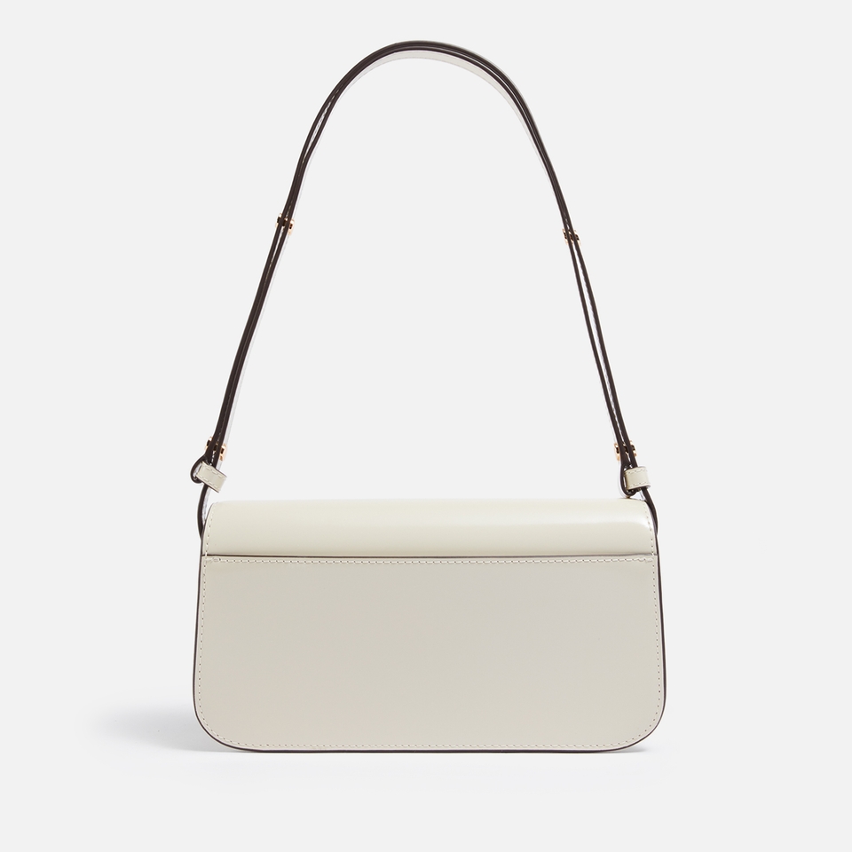 Tory Burch Robinson Spazzolato Leather Shoulder Bag
