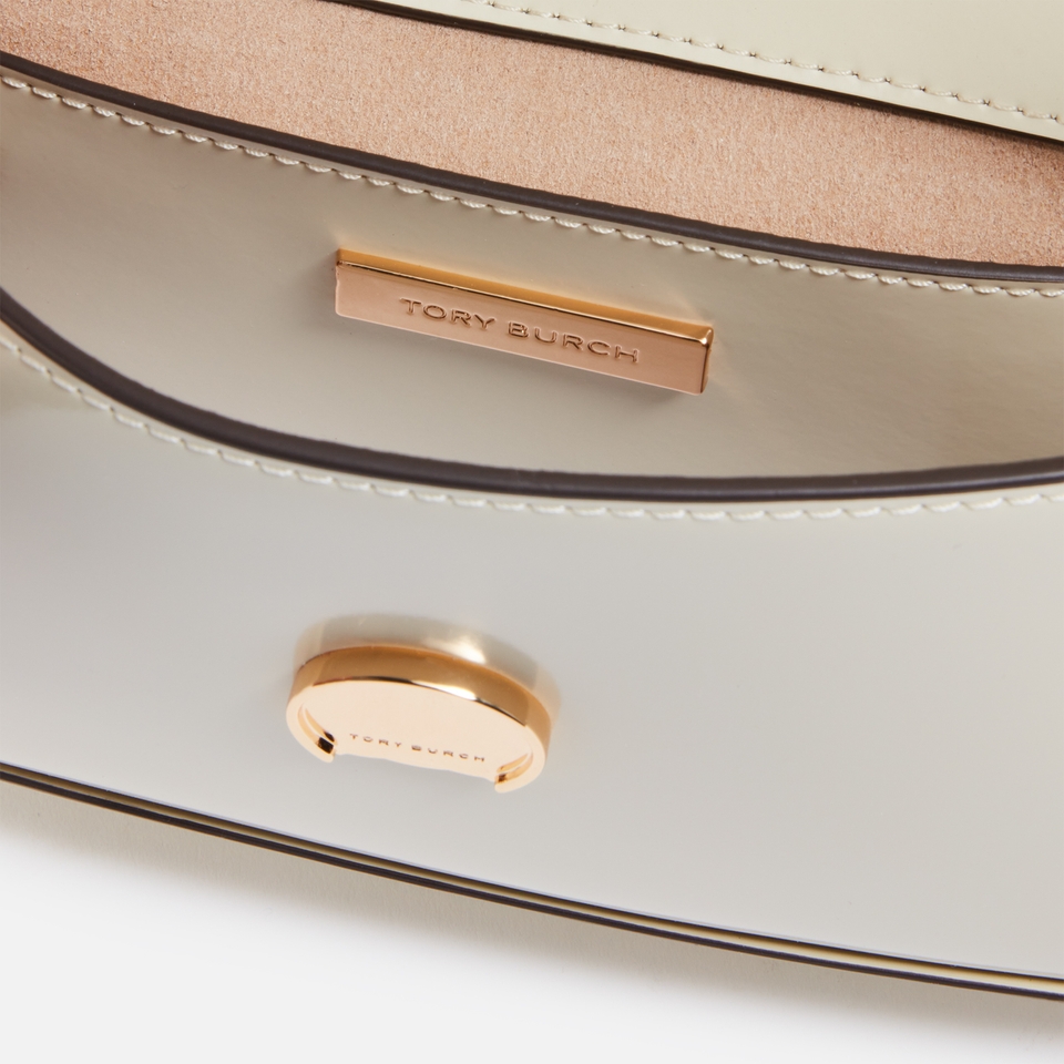 Tory Burch Robinson Spazzolato Leather Shoulder Bag