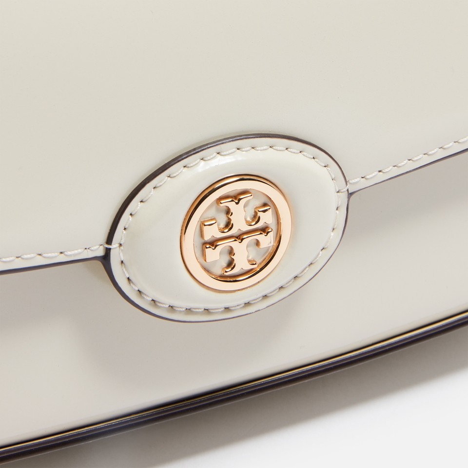 Tory Burch Robinson Spazzolato Leather Shoulder Bag