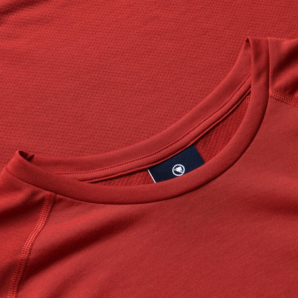LOOP kurzärmeliges Tech T-Shirt für Herren - Rot