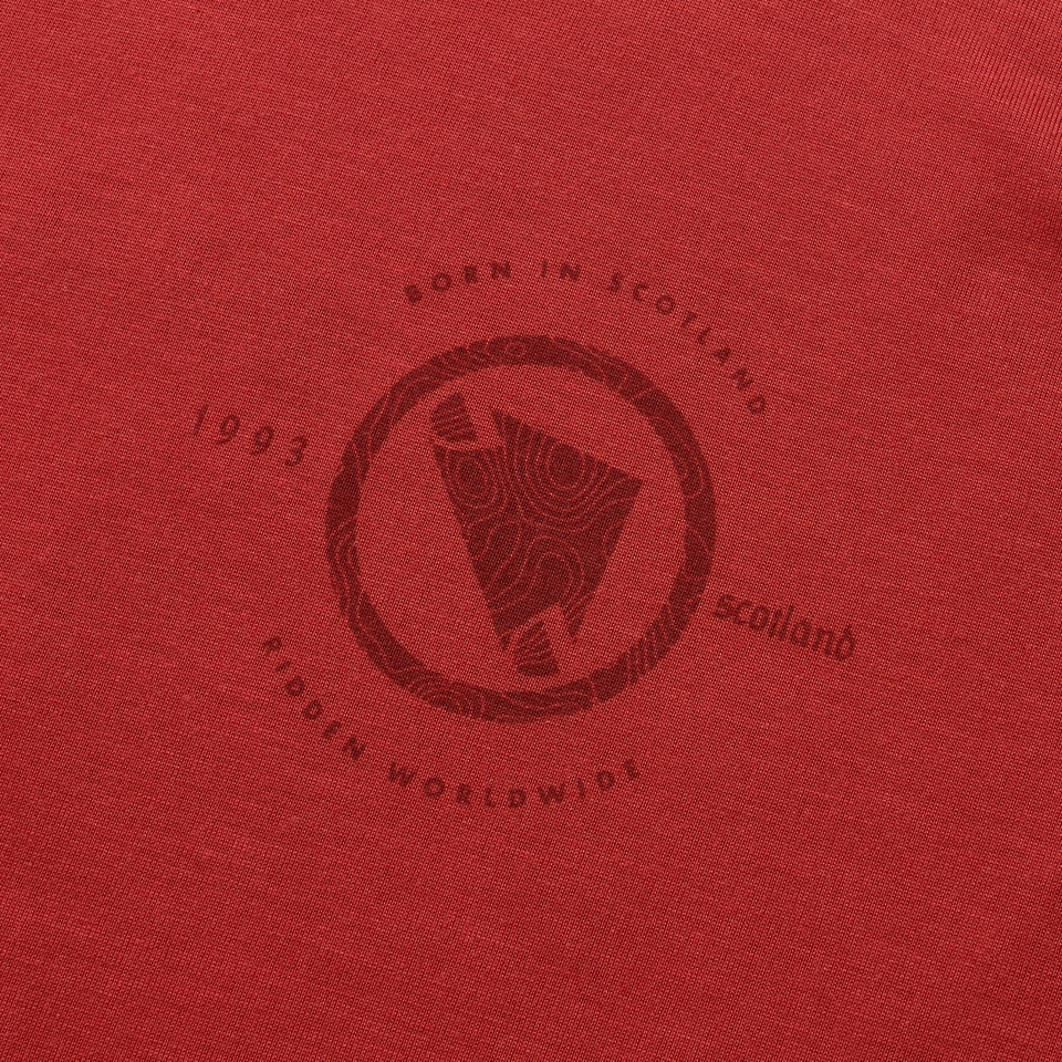 LOOP kurzärmeliges Tech T-Shirt für Herren - Rot