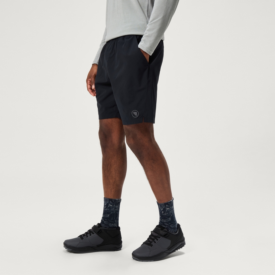 Men's Loop Baggy Shorts (With Liner) - Black
