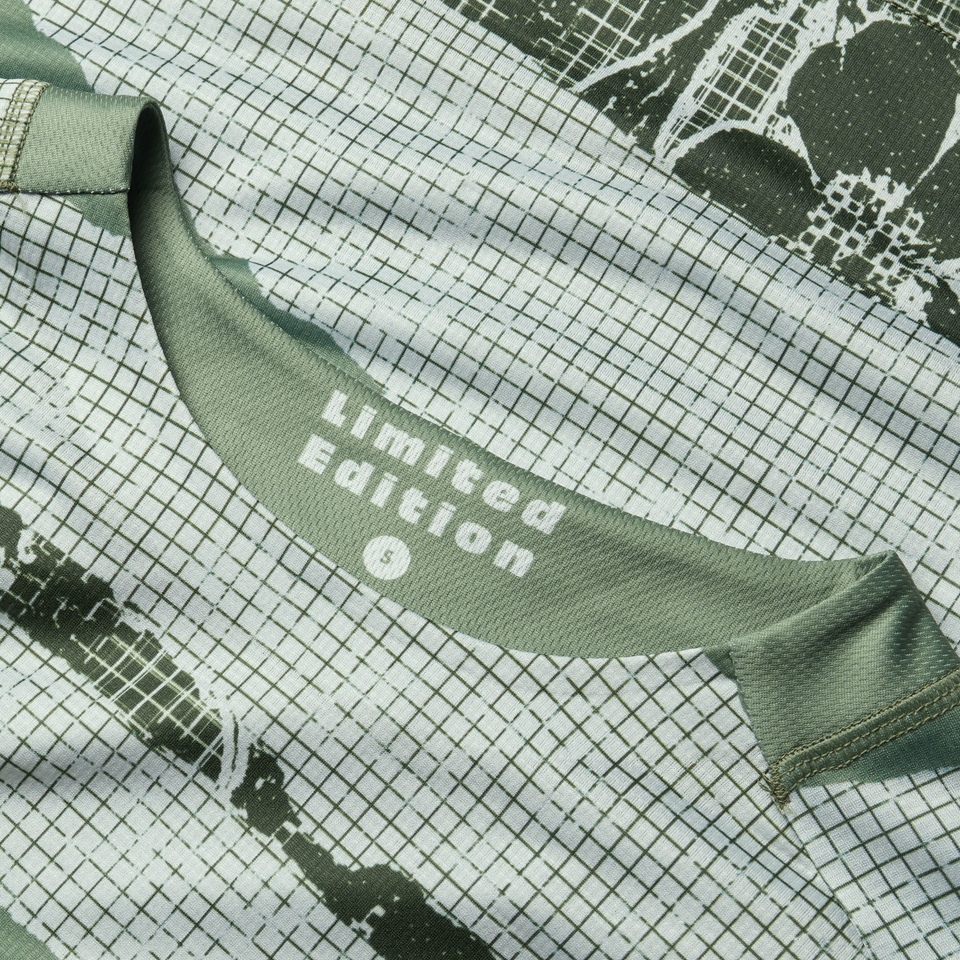 Women's PATCHWORK LTD Printed L/S Tee - Machair Green