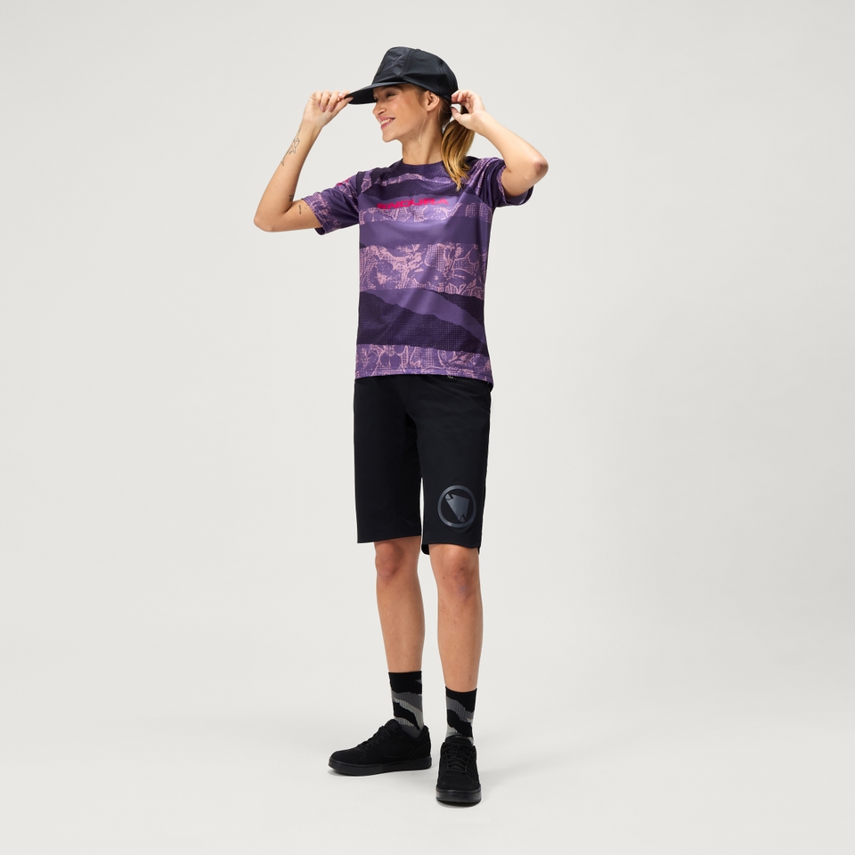 Women's PATCHWORK LTD Printed S/S Tee - Bramble