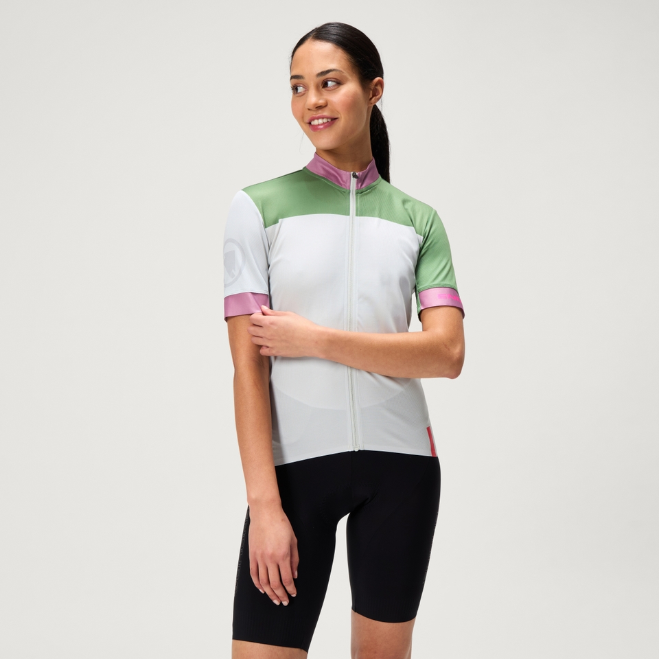 Men's CHROMA BLOCK FS260 Print S/S Jersey - Mains Grey