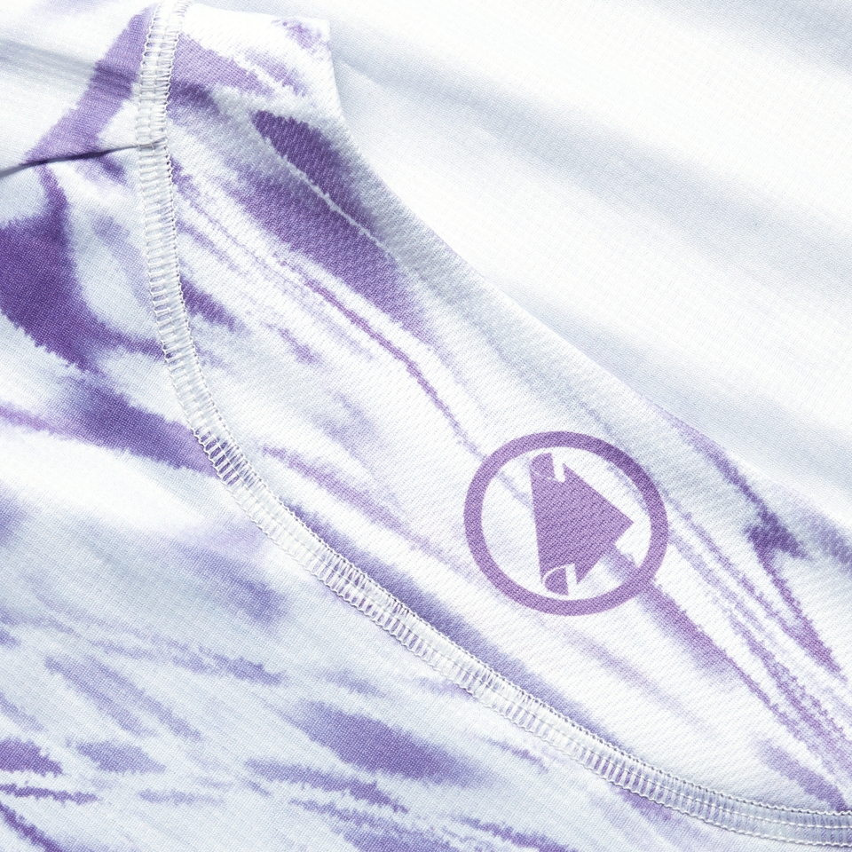 MARBLE LTD langärmeliges T-Shirt mit Print für Damen - Lila