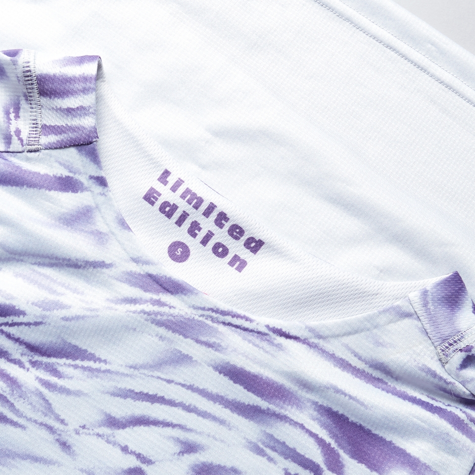 MARBLE LTD langärmeliges T-Shirt mit Print für Damen - Lila