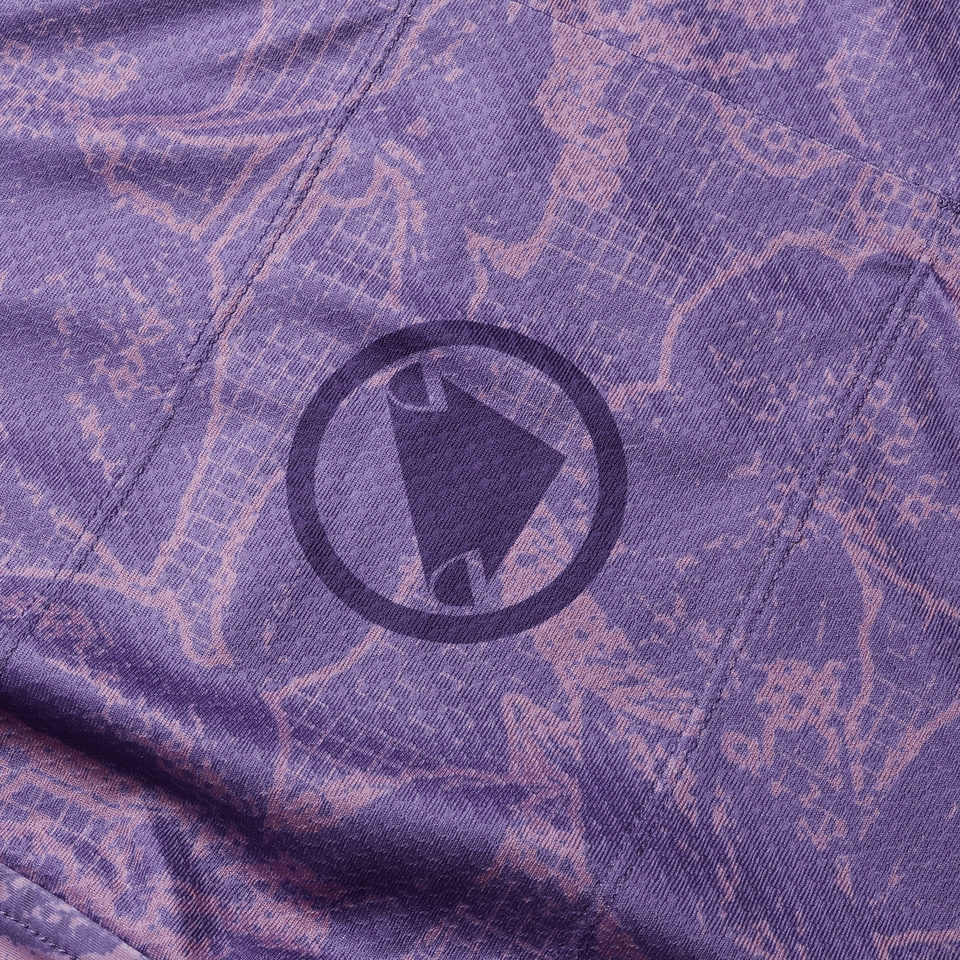 FLORAL BLOCK FS260 kurzärmeliges Trikot mit Print für Damen für Herren - Lila
