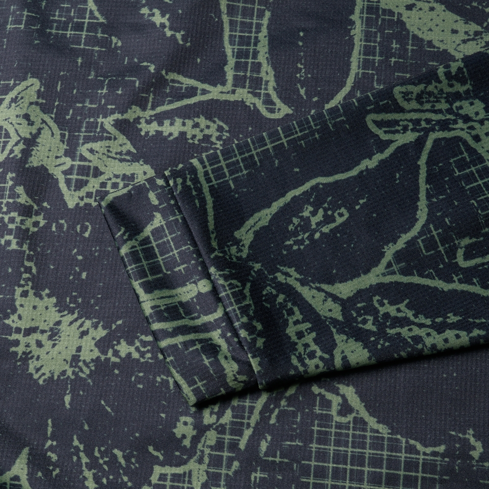 FLORAL LTD langärmeliges T-Shirt mit Print für Damen - Schwarz