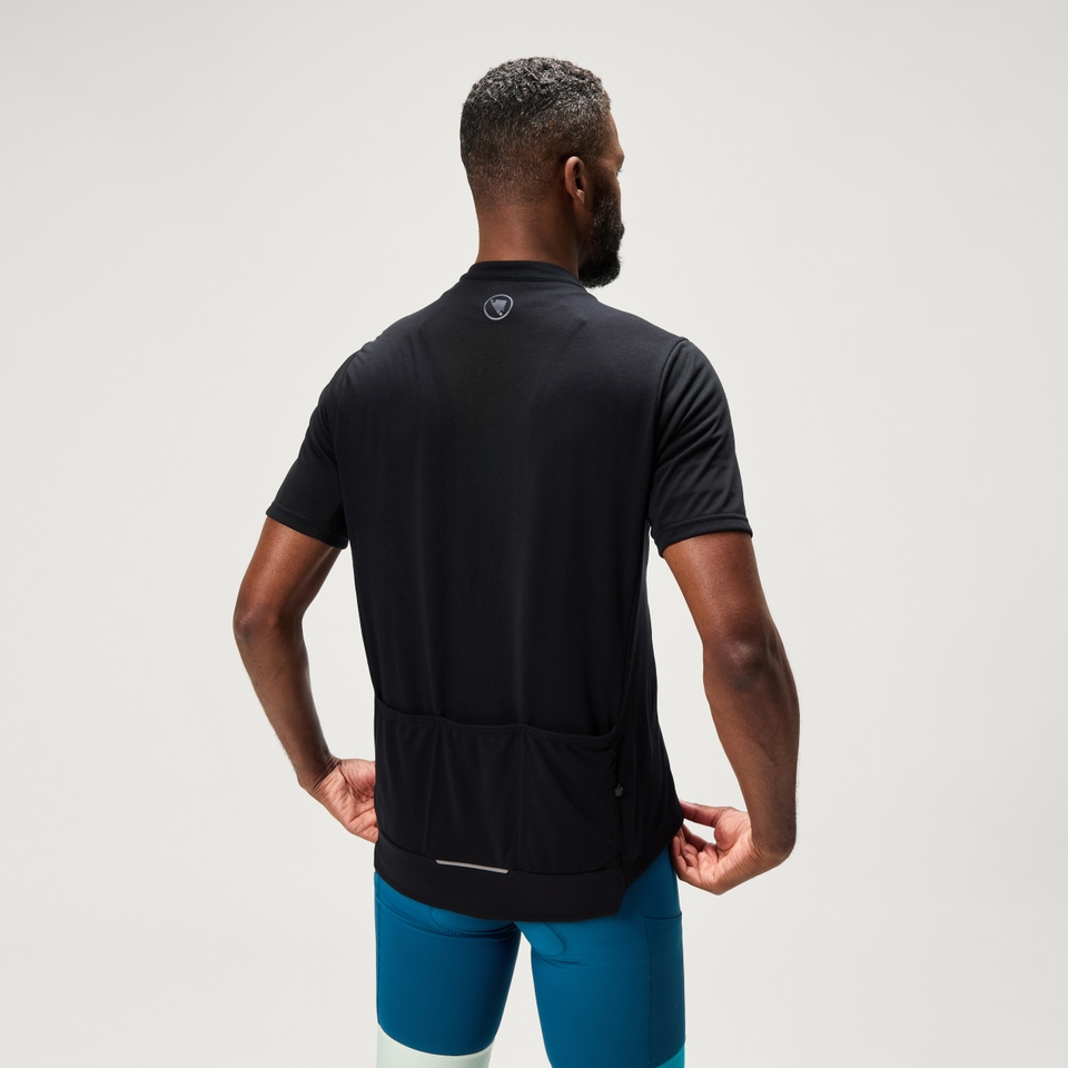 ENDURA LOOP S/S ZIPPED JERSEY BK