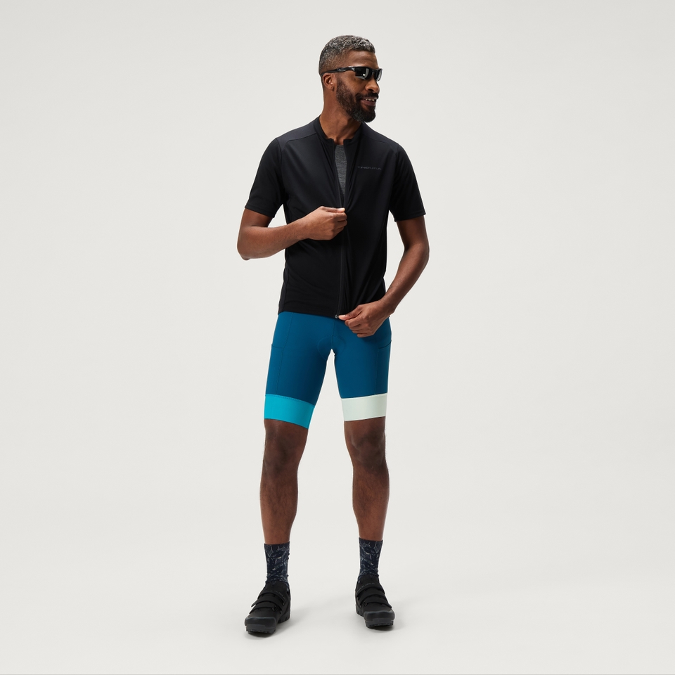 ENDURA LOOP S/S ZIPPED JERSEY BK