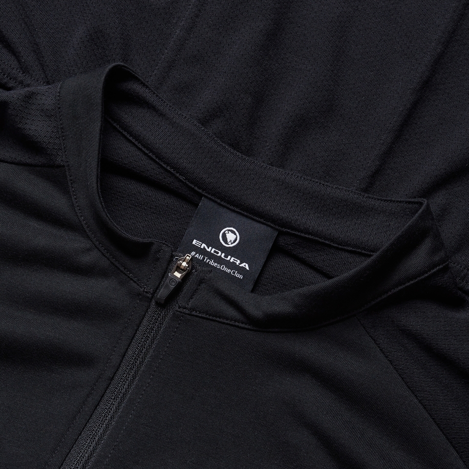 ENDURA LOOP S/S ZIPPED JERSEY BK