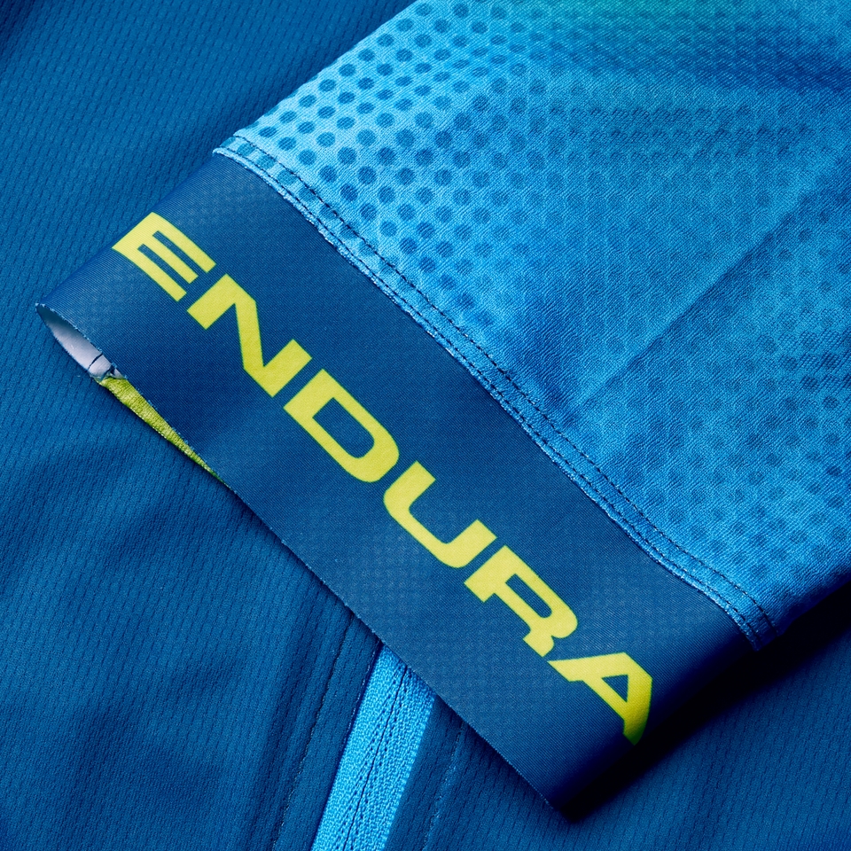 Men's BITMAP BLOCK FS260 Print S/S Jersey - Barra Blue