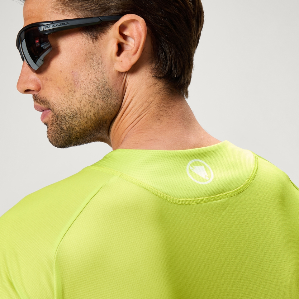 Men's CORE Printed L/S Tee - Lime Green