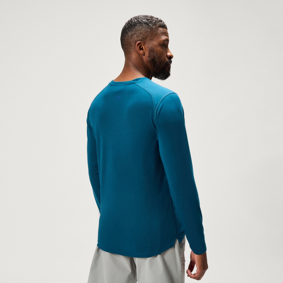 Men's Loop L/S Tech Tee - Barra Blue