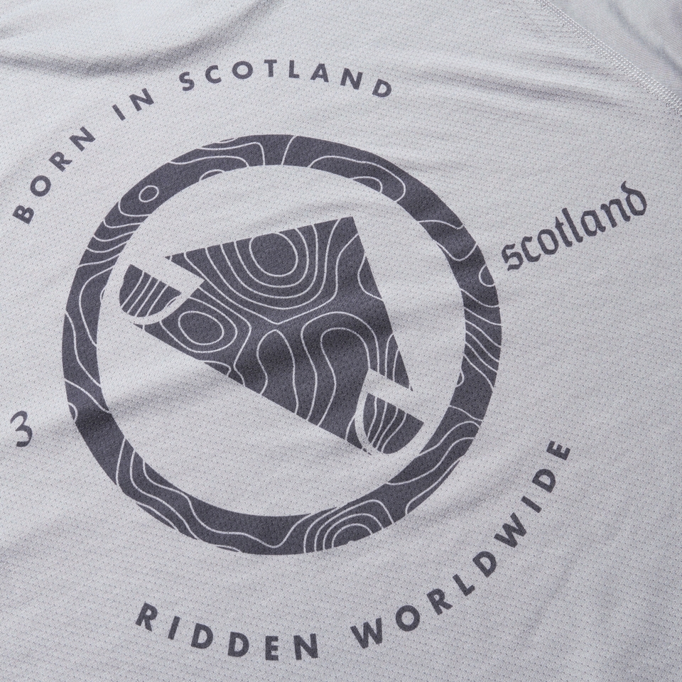 LOOP kurzärmeliges Tech T-Shirt für Herren - Grau