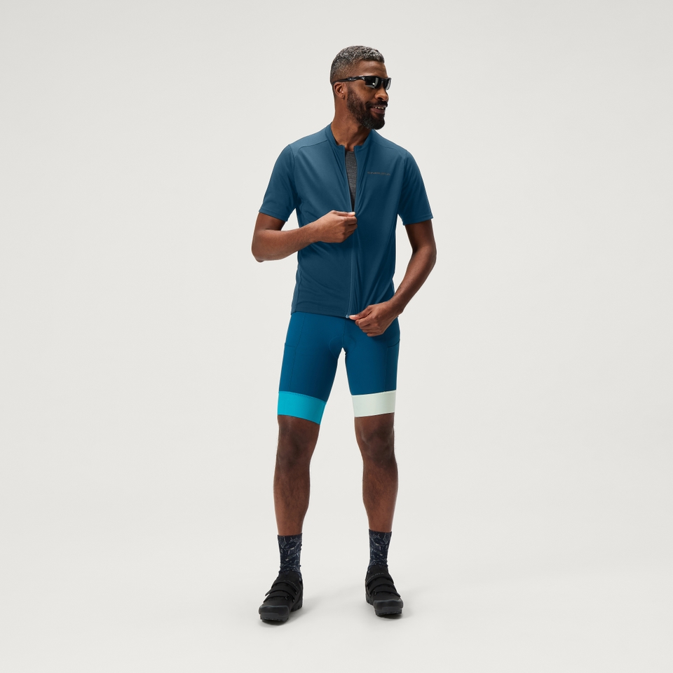 Men's Loop S/S Zipped Jersey - Barra Blue