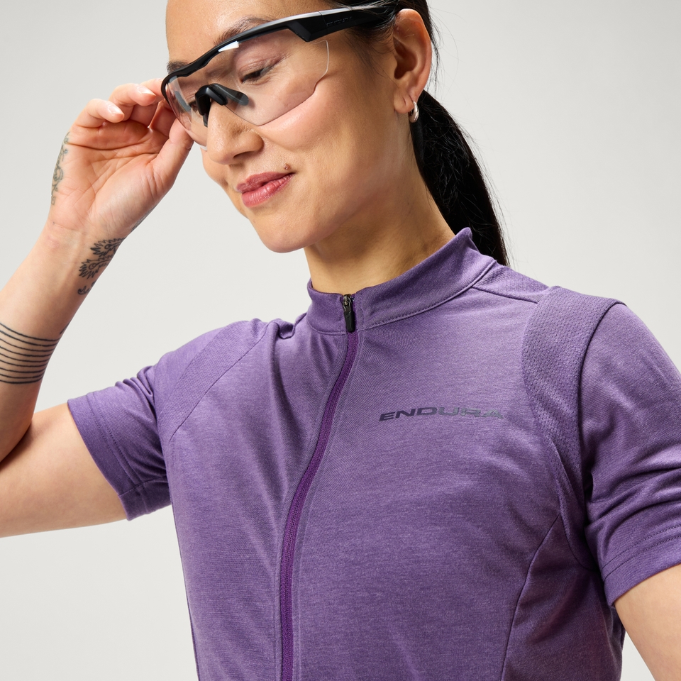 Women's Loop S/S Zipped Jersey - Heather