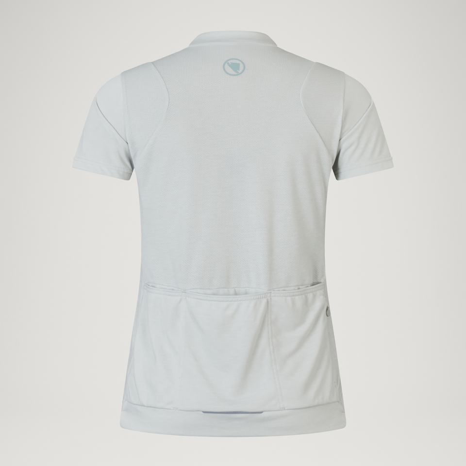 Women's Loop S/S Zipped Jersey  - Mains Grey