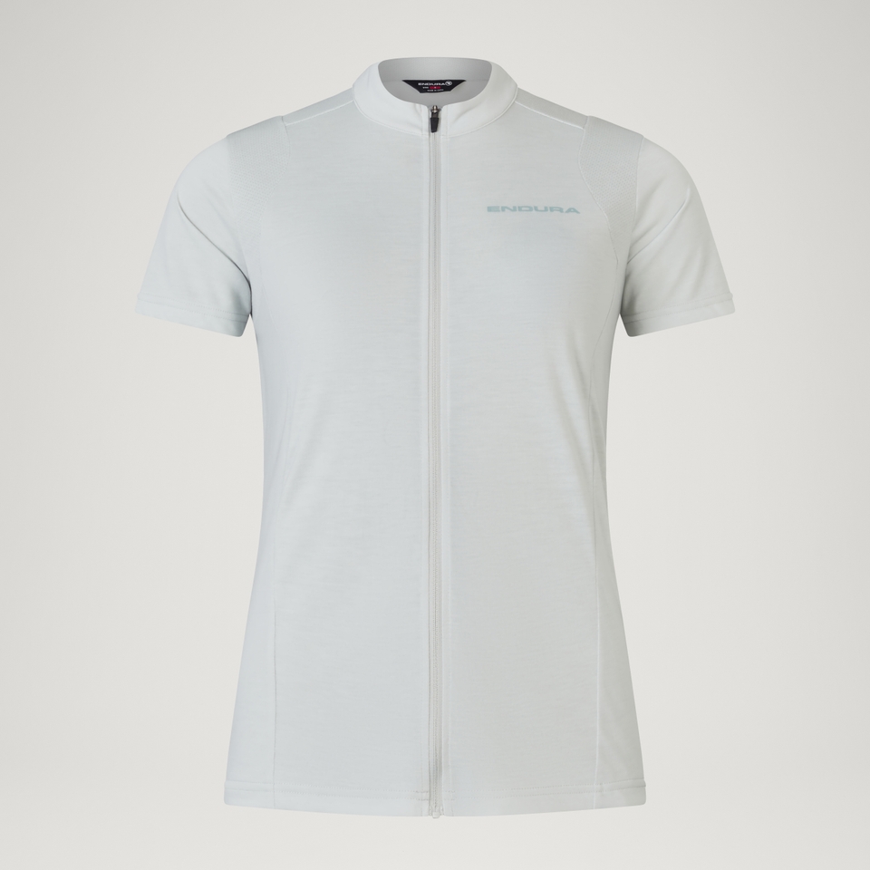 Women's Loop S/S Zipped Jersey  - Mains Grey